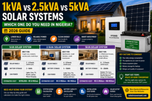 1kVA vs 2.5kVA vs 5kVA Solar Systems: Which One Do You Need in Nigeria? (2026 Guide)