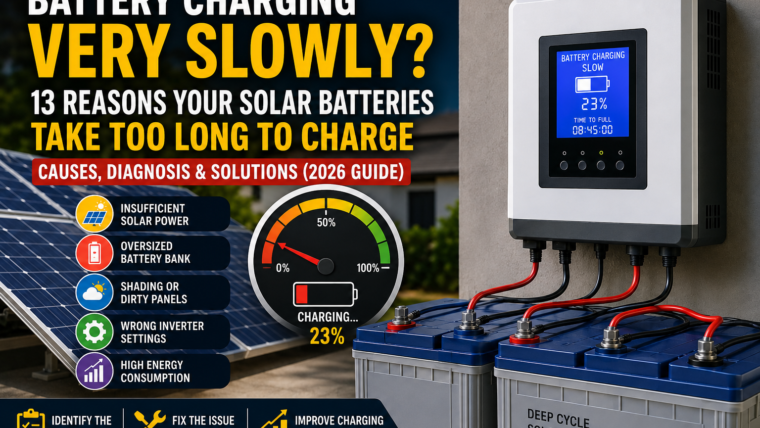 Battery Charging Very Slowly? 13 Reasons Your Solar Batteries Take Too Long to Charge (2026 Guide)