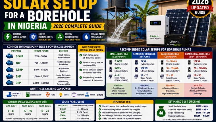 Best Solar Setup for a Borehole in Nigeria