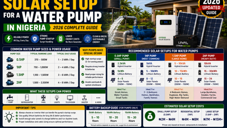 Best Solar Setup for a Water Pump in Nigeria