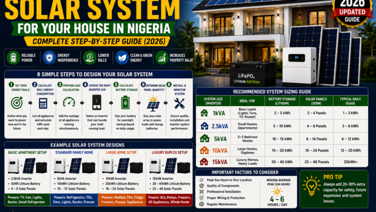 How to Design a Solar System for Your House in Nigeria: Complete Step-by-Step Guide