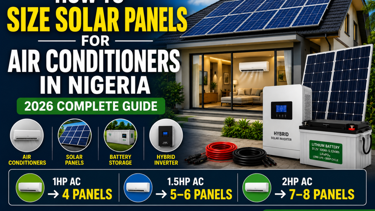 How to Size Solar Panels for Air Conditioners in Nigeria (2026 Complete Guide)