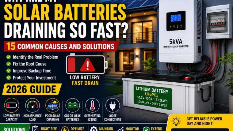 Why Are My Solar Batteries Draining So Fast? 15 Common Causes and Solutions (2026 Guide)